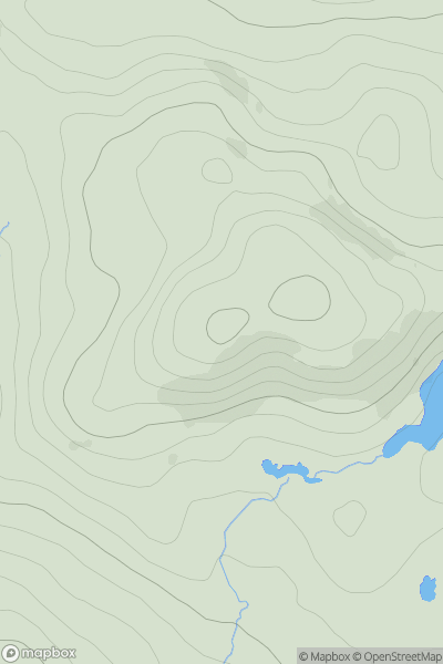 Thumbnail image for Creag Ruadh [Loch Tay to Perth] showing contour plot for surrounding peak